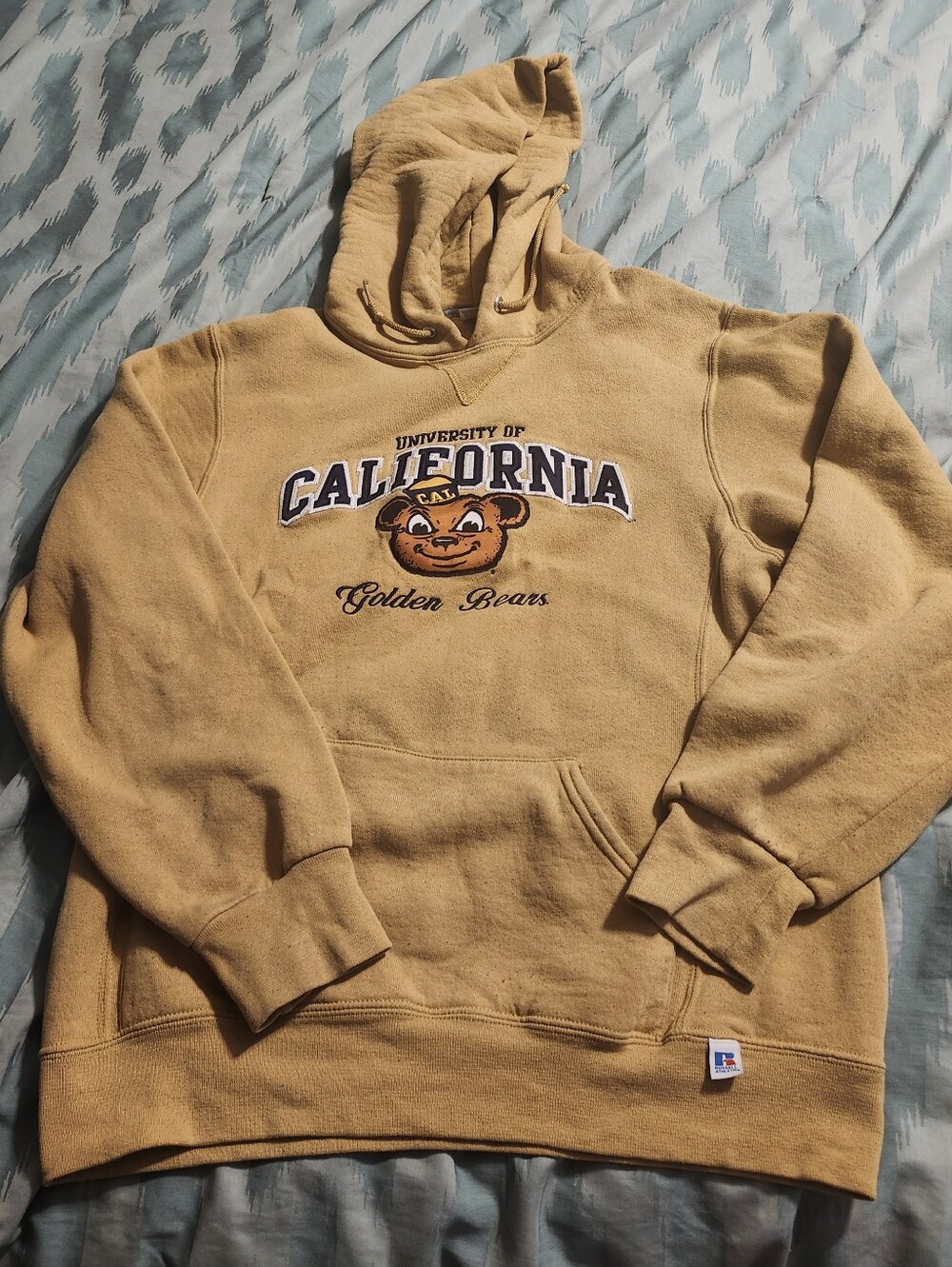 Vintage Y2K Russell Athletic University Of‎ California Hoodie Men's Size Medium